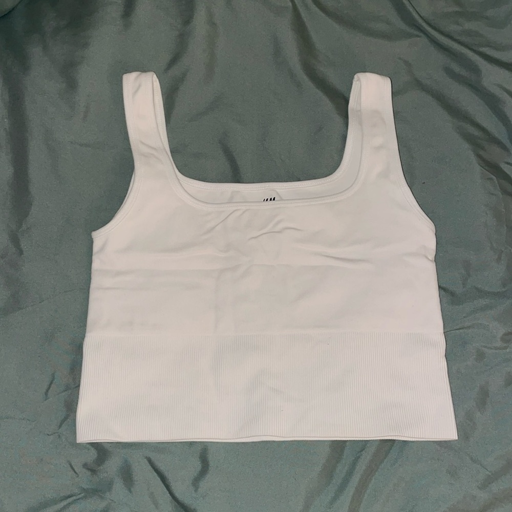 H&M White Sports Tank Top